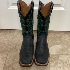 Ferrini Men’s Maverick Black Cowboy Boots - Square Toe.  Size 9 EE. Never Worn.